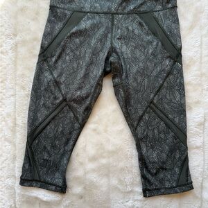 lululemon athletica Green Patterned Leggings
